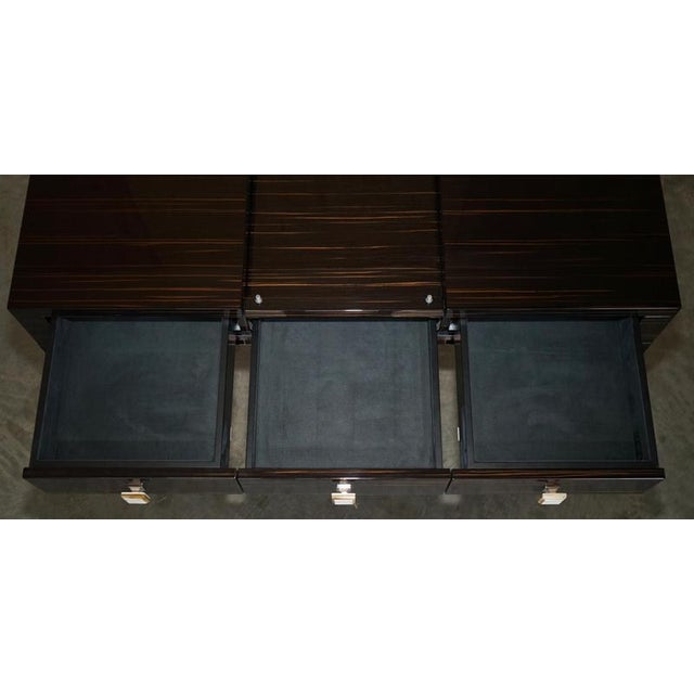 Macassar Ebony Nascondino Dressing Table and Stool from Fendi Casa, Italy, Set of 2 For Sale - Image 13 of 18