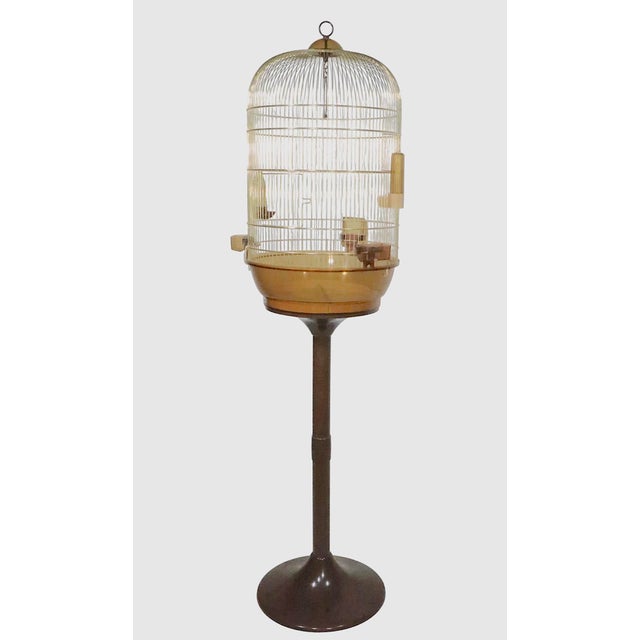 Vintage Space Age Fer Plast Birdcage Made in Italy C. 1970's For Sale - Image 13 of 17