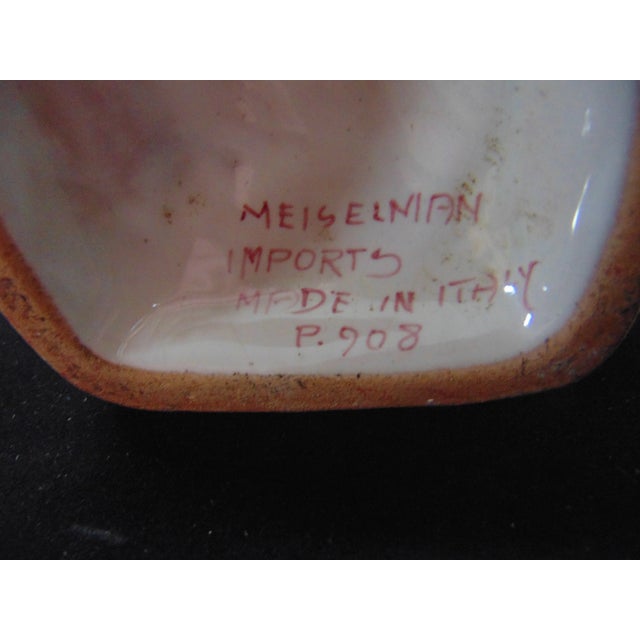 Italian Terra Cotta Scenic Glazed Decanter For Sale - Image 4 of 5