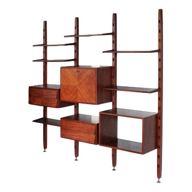 Rosetta 3-Module Bookcase, Italy, 1950s-1960s For Sale
