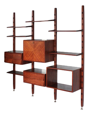 Rosetta 3-Module Bookcase, Italy, 1950s-1960s