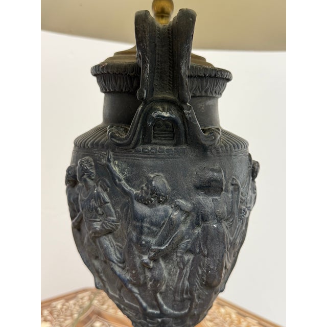 Neoclassical Figural Urn Table Lamp, Vintage For Sale - Image 10 of 12