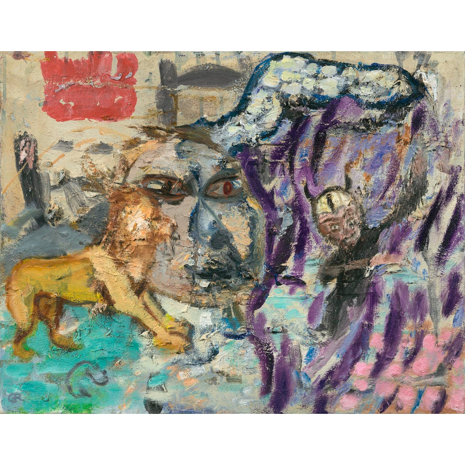 Expressionist Painting Trial With A She Devil By Regina Gately Chairish