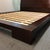 Brown Crate & Barrel Asher Queen Platform Bed For Sale - Image 8 of 11