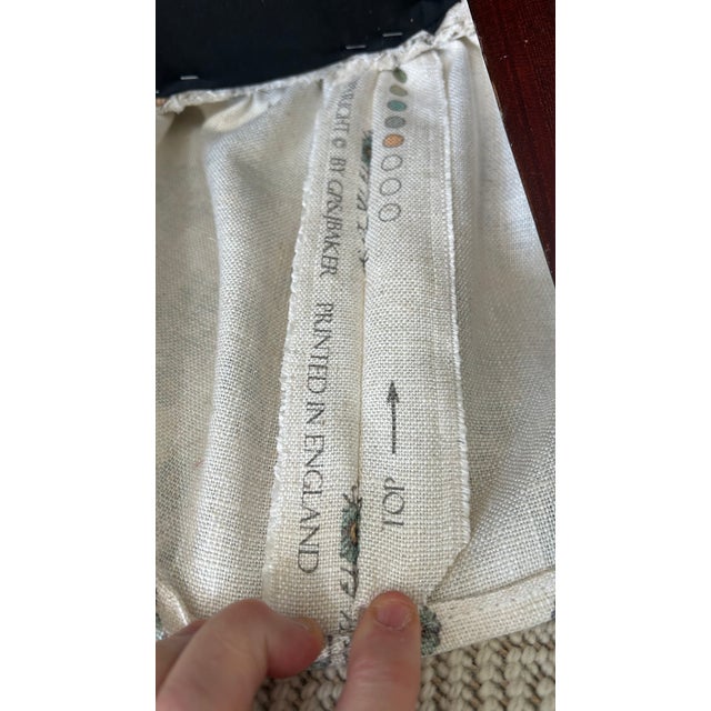 vintage slipper chair upholstered in poppy sprig fabric by gp baker/ lee jofa. cute for a bedroom, dressing room, bathroom...