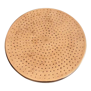 Unlacquered Solid Copper Rain Shower Head, Round Handcrafted Round Showerhead