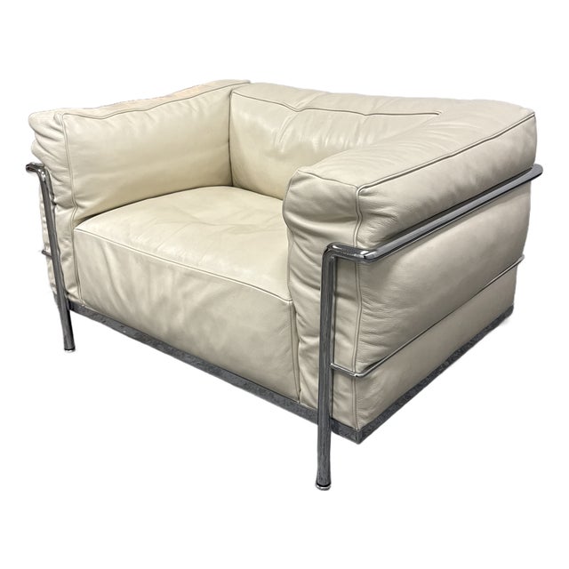 Le Corbusier, Pierre Jeanneret & Charlotte Perriand for Cassina Lc3 Grand Confort Leather Armchair For Sale