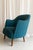 Danish Modern Easy Chair in Teal Blue, 1950s For Sale - Image 9 of 18