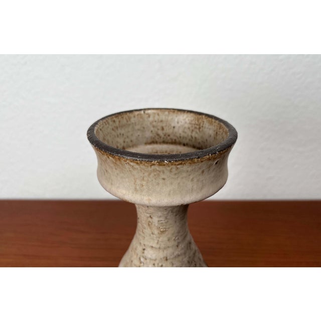 Mid-Century Modern Danish Studio Pottery Candleholder from Lovemose, 1960s For Sale - Image 4 of 17