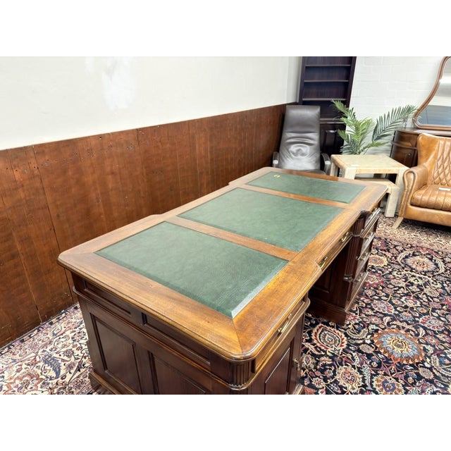 English Chesterfield Desk in Teak For Sale - Image 16 of 18