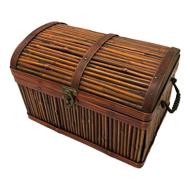 Bamboo Trunk Basket Chairish