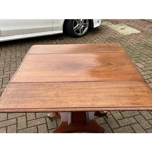 Victorian Mahogany Coffee Table with Drop Sides and Drawer For Sale - Image 12 of 13