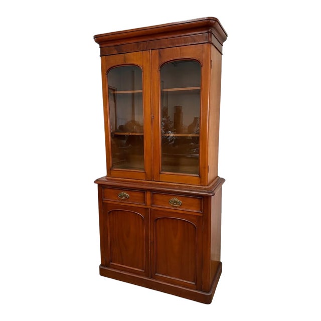 English Antique Mahogany Bookcase, 1800s For Sale
