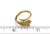 Mid 20th Century Carrera y Carrera Diamond 18k Yellow Gold Detailed Hand Ring - Size 5.5 For Sale In Miami - Image 6 of 7