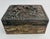 Metal Vintage Greek Key Oriental Copper Hinged Box W/Bird Scene For Sale - Image 7 of 9