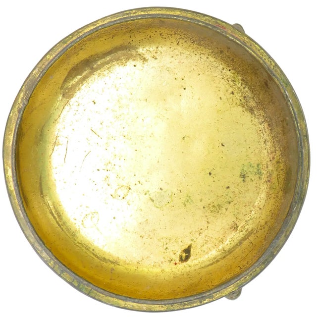 Victorian Antique Gold Ormulu & Celluloid Vanity Box / Catchall For Sale - Image 3 of 3