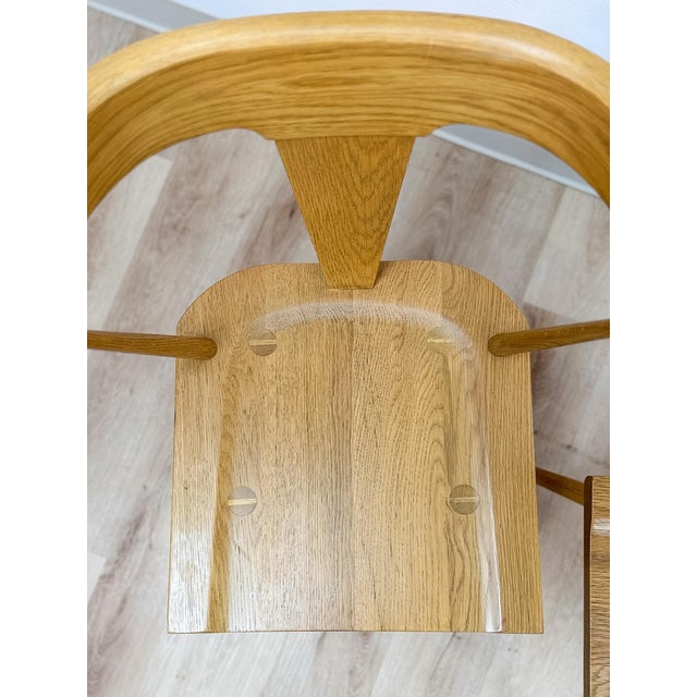 Modern MCM Style Windsor Chair Pair Mortise Tenon Joinery Dining Accent For Sale - Image 12 of 13