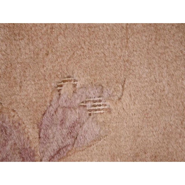 Vintage Chinese Rug with Floral Motif For Sale - Image 6 of 9