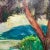 Impressionist 1930s "Sheltered Inlet" Painting by Walter A. Bailey For Sale - Image 3 of 6