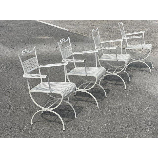 Wrought Iron Garden Set from Maison Jansen, 1960s, Set of 5 For Sale - Image 6 of 18