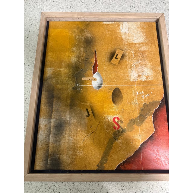 1960s 1960s Erik Strömberg Konsten Painting on Canvas 18x22 Coa For Sale - Image 5 of 7