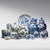 Blue Vintage Chinese Blue & White Peony Brush Pot For Sale - Image 8 of 8