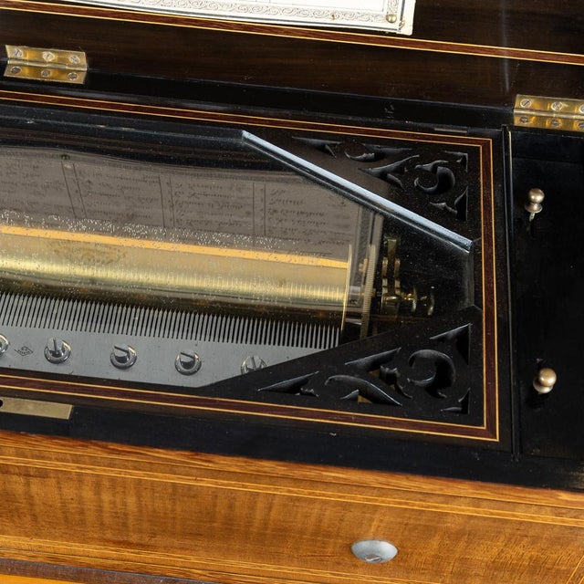 Antique 19th Century Cylinder Music Box from Lecoultre Frères of Geneva, Switzerland, 1880s For Sale - Image 10 of 18