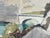 Cream Paul Maldonnet “Sisteron - La Citadelle” Framed Watercolor Painting For Sale - Image 8 of 12