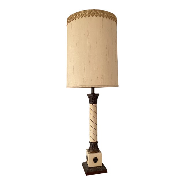 Mid 20th Century Extra Tall Table Lamp For Sale