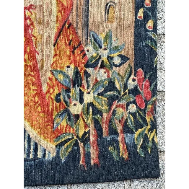 Vintage French Screen Printed Tapestry, 1970s For Sale - Image 15 of 18
