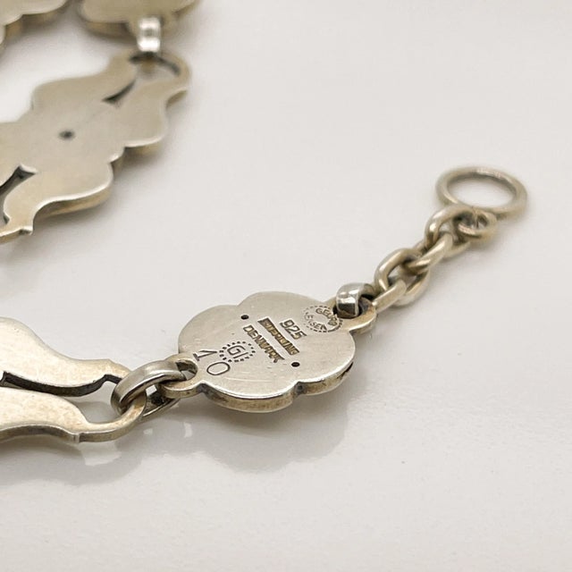 Vintage Georg Jensen Danish Sterling Silver Choker Necklace No. 10 For Sale - Image 10 of 12