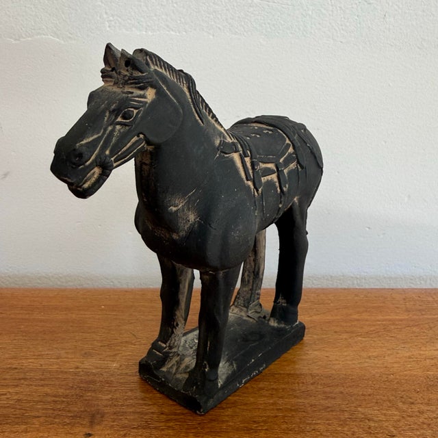 English 1980s Chinese Pottery Tang Horse For Sale - Image 3 of 8