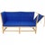Spoke Back Sofa in Blue Fabric by Børge Mogensen, 1990s For Sale - Image 11 of 18