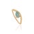 VR Jewels Natural 1ct Paraiba Tourmaline Soltaire Ring Size 7 Wave Band in 18k Solid Gold For Sale - Image 4 of 18