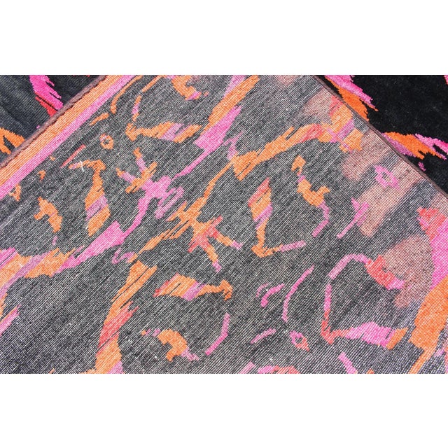 Modern Rug by Keivan Woven Arts in Wool With Silk and Abstract Design For Sale - Image 12 of 13