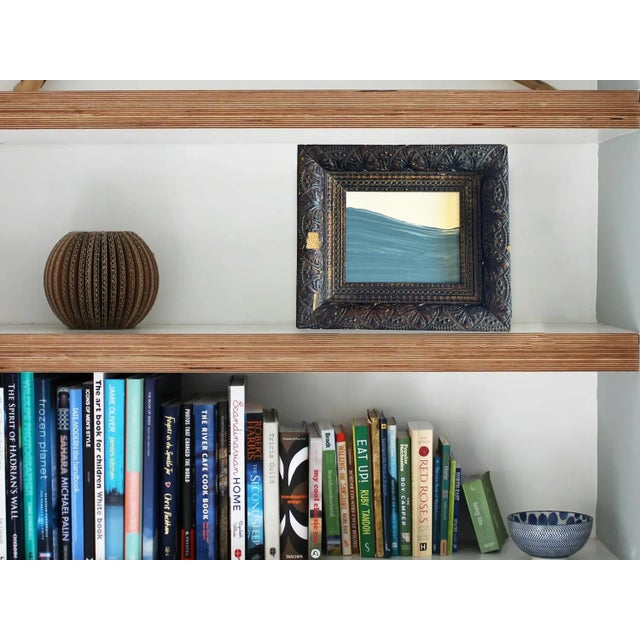 2020s "Waves" Abstract Painting in Antique Frame, Seascape Painting Transitional Wall Art by JTS For Sale - Image 5 of 10