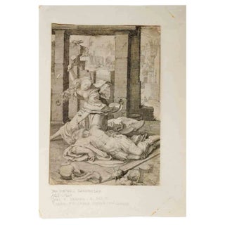 Jan Pieters Saenredam, Joen and Deborah, Etching, 17th Century For Sale