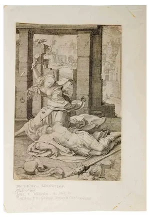 Jan Pieters Saenredam, Joen and Deborah, Etching, 17th Century