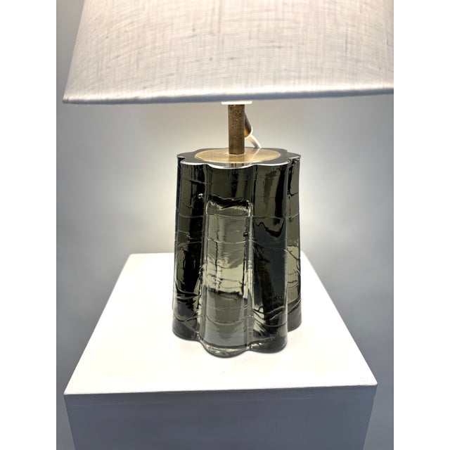 Scandinavian Glass Table Lamp by Reijmyre Glasbruk, 1950s For Sale - Image 4 of 10