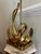 Brass Italian Brass Swan Table Lamp For Sale - Image 8 of 11