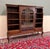 Queen Anne Antique English Bookcase Bookshelf Cabinet Glass Oak Queen Anne Legs 1920s-30s For Sale - Image 3 of 18