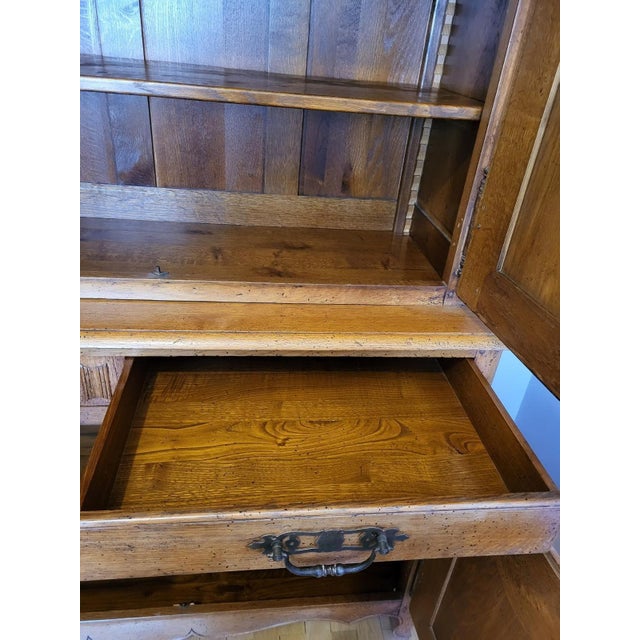 Wood Normandy Buffet in Oak from Maison Doudard, France For Sale - Image 7 of 17