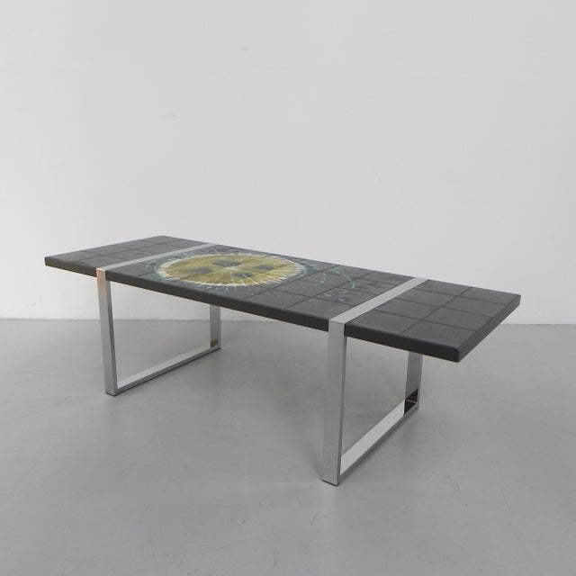 1970s Tile Table with Chrome Frame and Tiles from Belarti, 1970s For Sale - Image 5 of 18