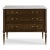 A handsome bedside chest styled in the spirit of late 18th century French Directoire originals with turned round corner...
