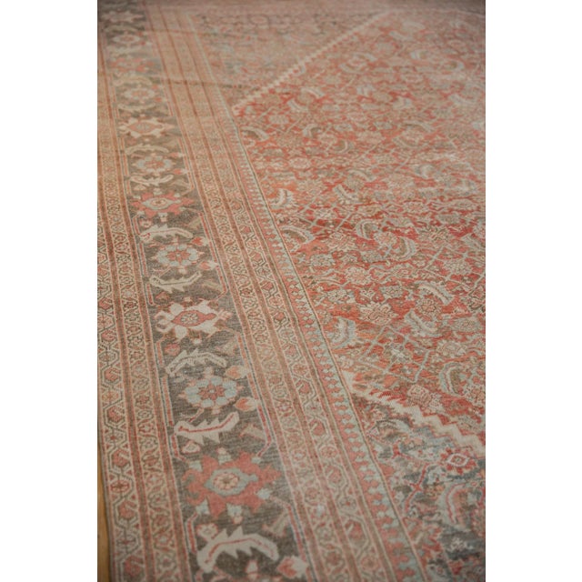 Boho Chic Vintage Distressed Mahal Carpet - 10'5" X 12'11" For Sale - Image 3 of 12