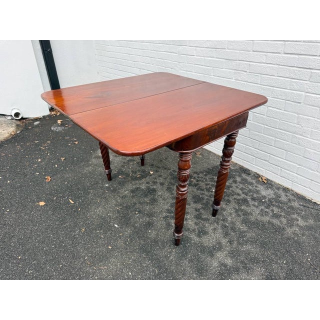 Antique American Empire Style Top Game Table or Console Table For Sale - Image 13 of 15