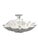 Contemporary Currey & Co Hadley White Gesso Floral Semi Flush Mount Ceiling Light (Pre-Owned) For Sale - Image 3 of 14