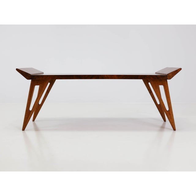 1950s Italian Coffee Table in Walnut Burl by Silvio Cavatorta, 1950s For Sale - Image 5 of 12