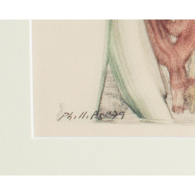 Abstract 1979 “Presentation” Monotype Print by Matt Phillips For Sale - Image 3 of 7