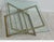 Vintage Gold Gilt Faux Bamboo Campaign X Base End Table Italian Regency B For Sale - Image 10 of 10